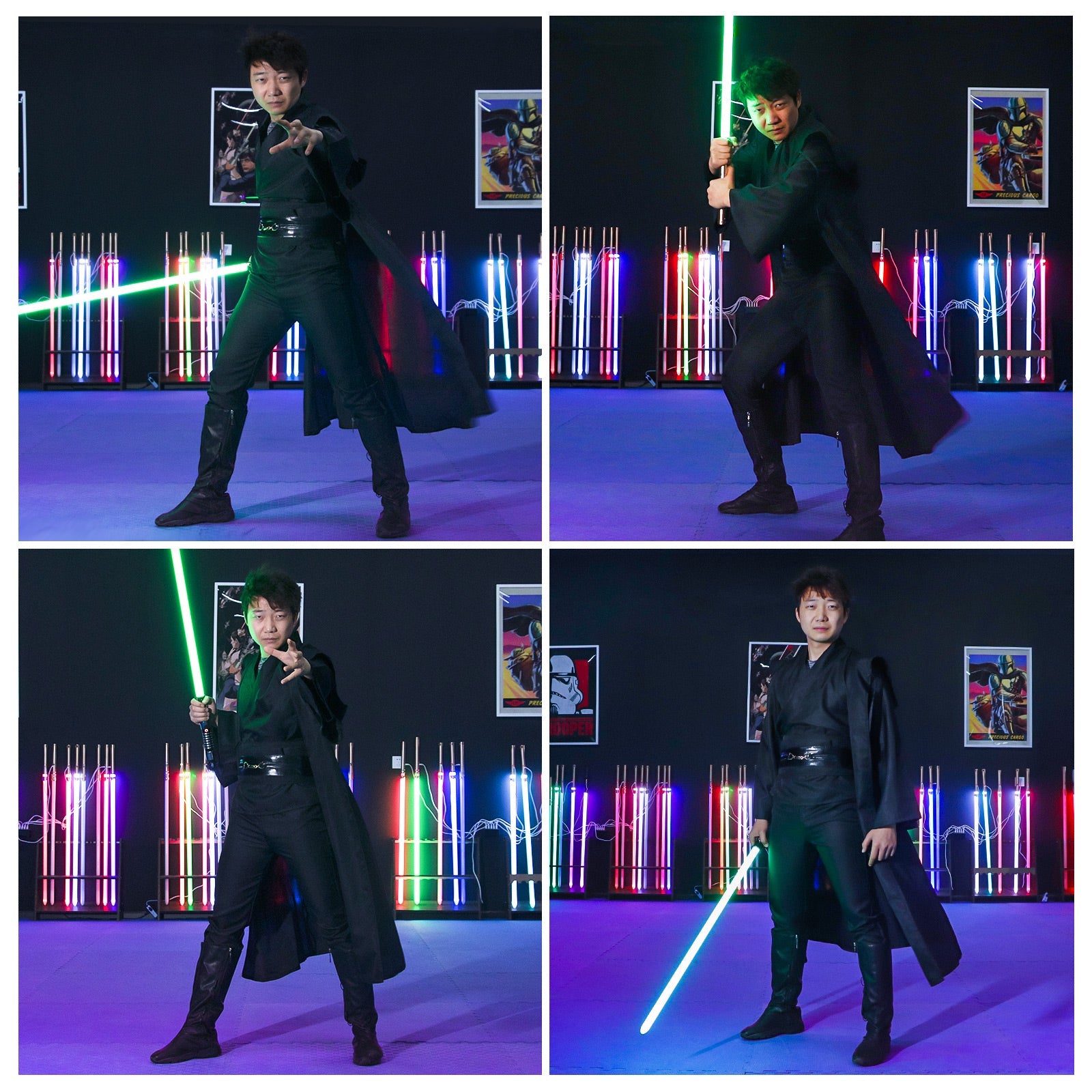 Dark Hooded Cosplay Robes - Saber Council
