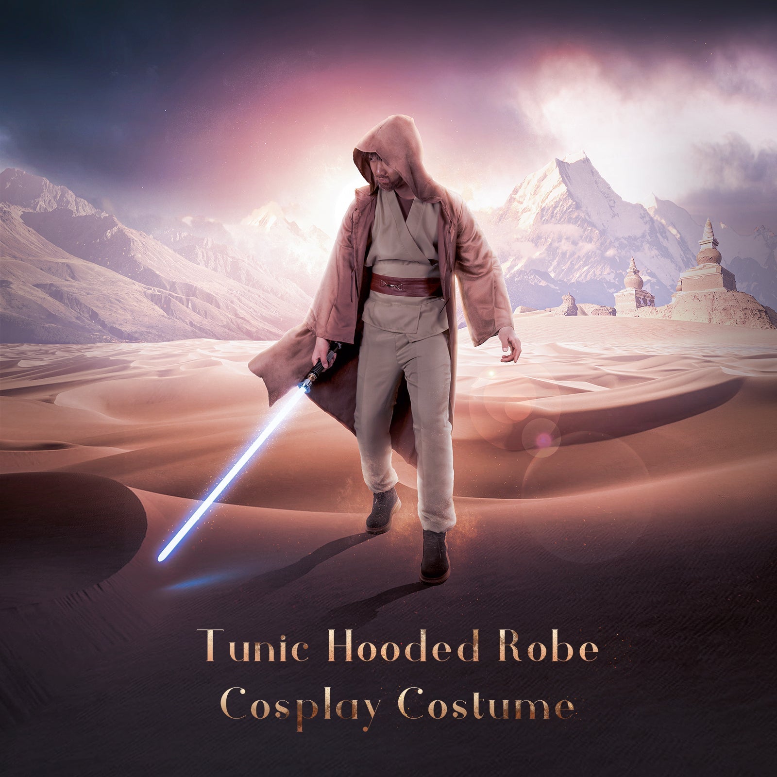 Light Hooded Cosplay Robes - Saber Council