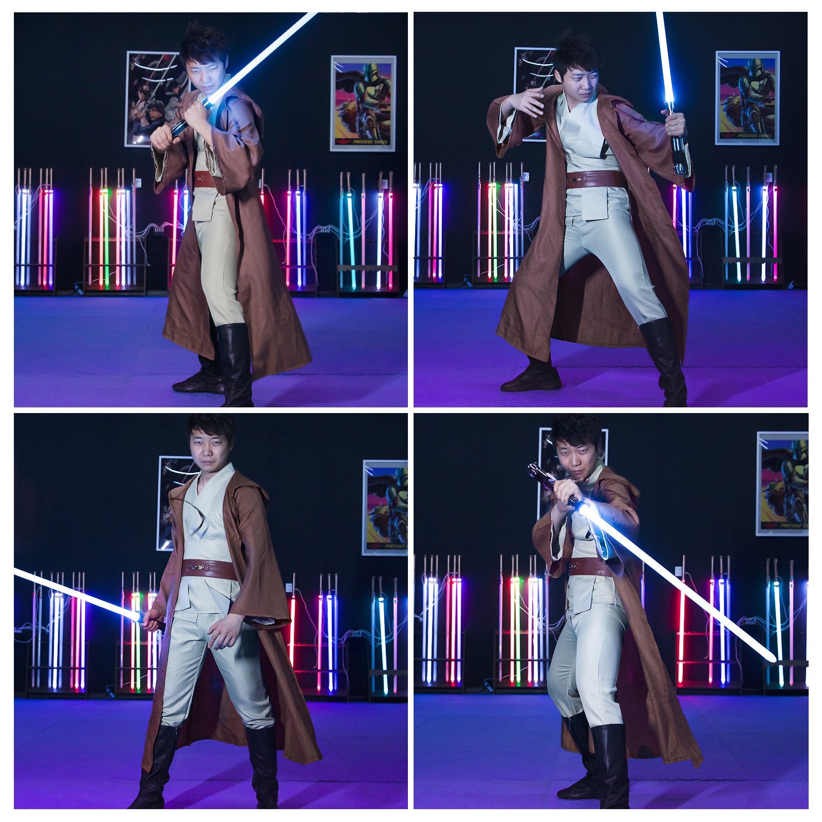 Light Hooded Cosplay Robes - Saber Council