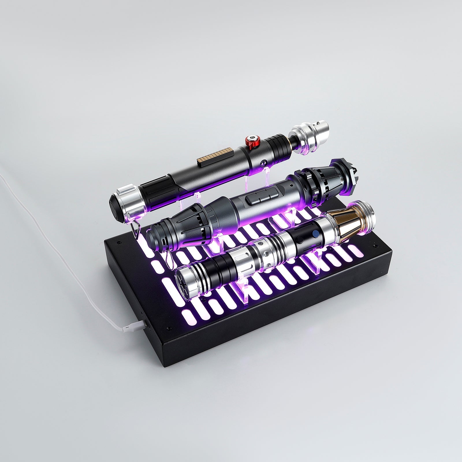 RGB Triple Saber Display Stand - Saber Council