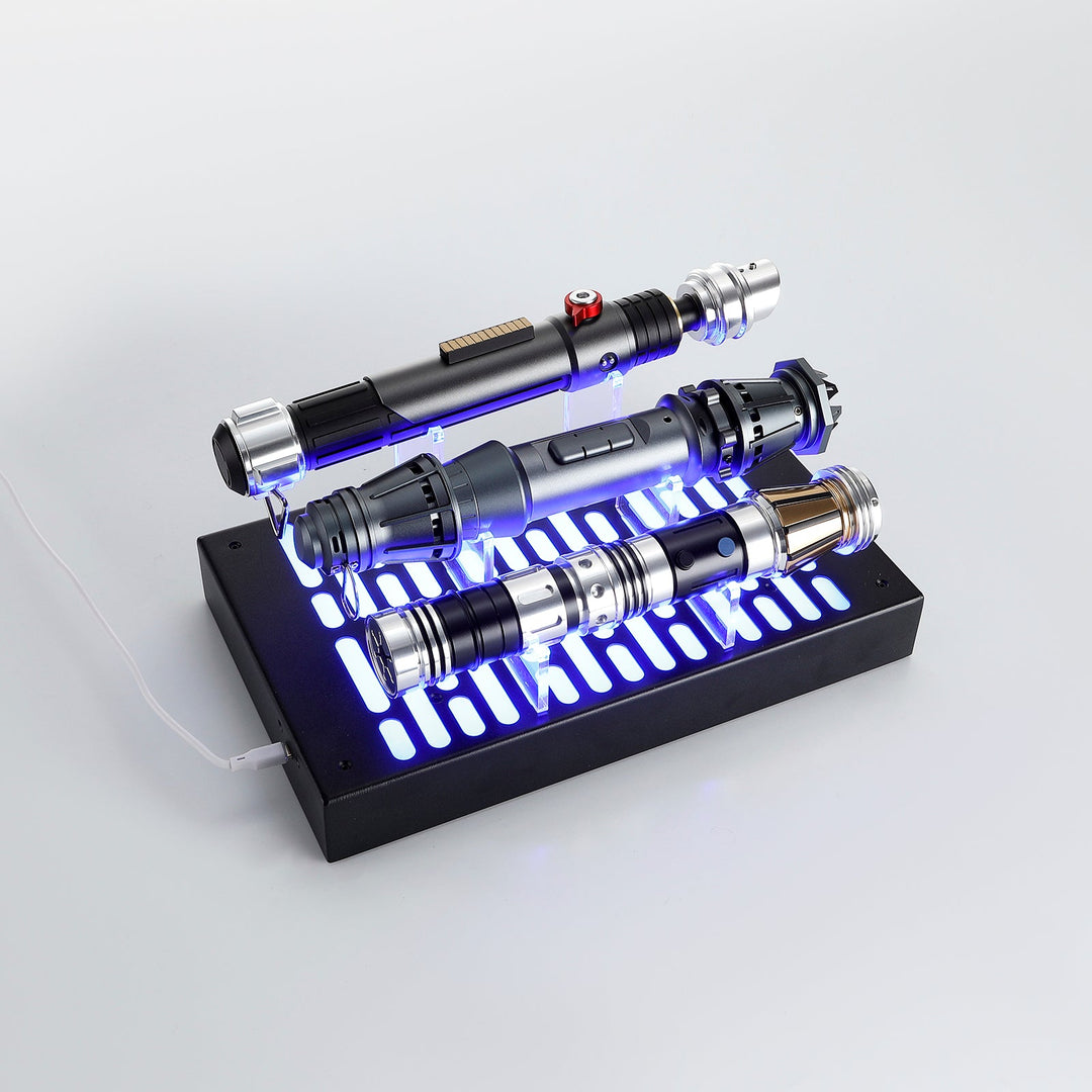 RGB Triple Saber Display Stand - Saber Council
