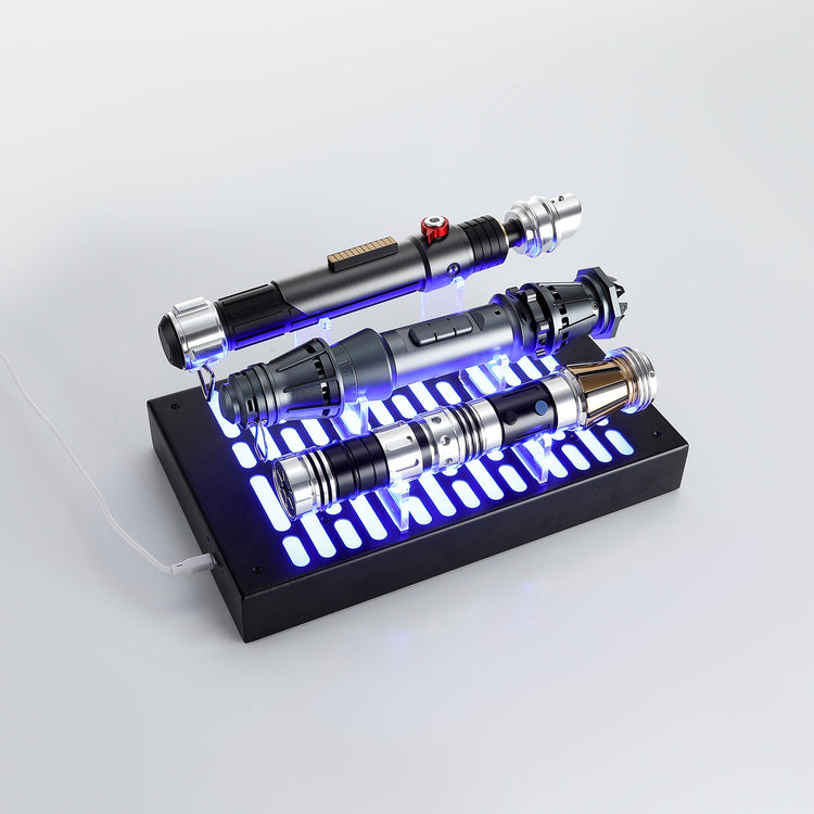 RGB Triple Saber Display Stand - Saber Council