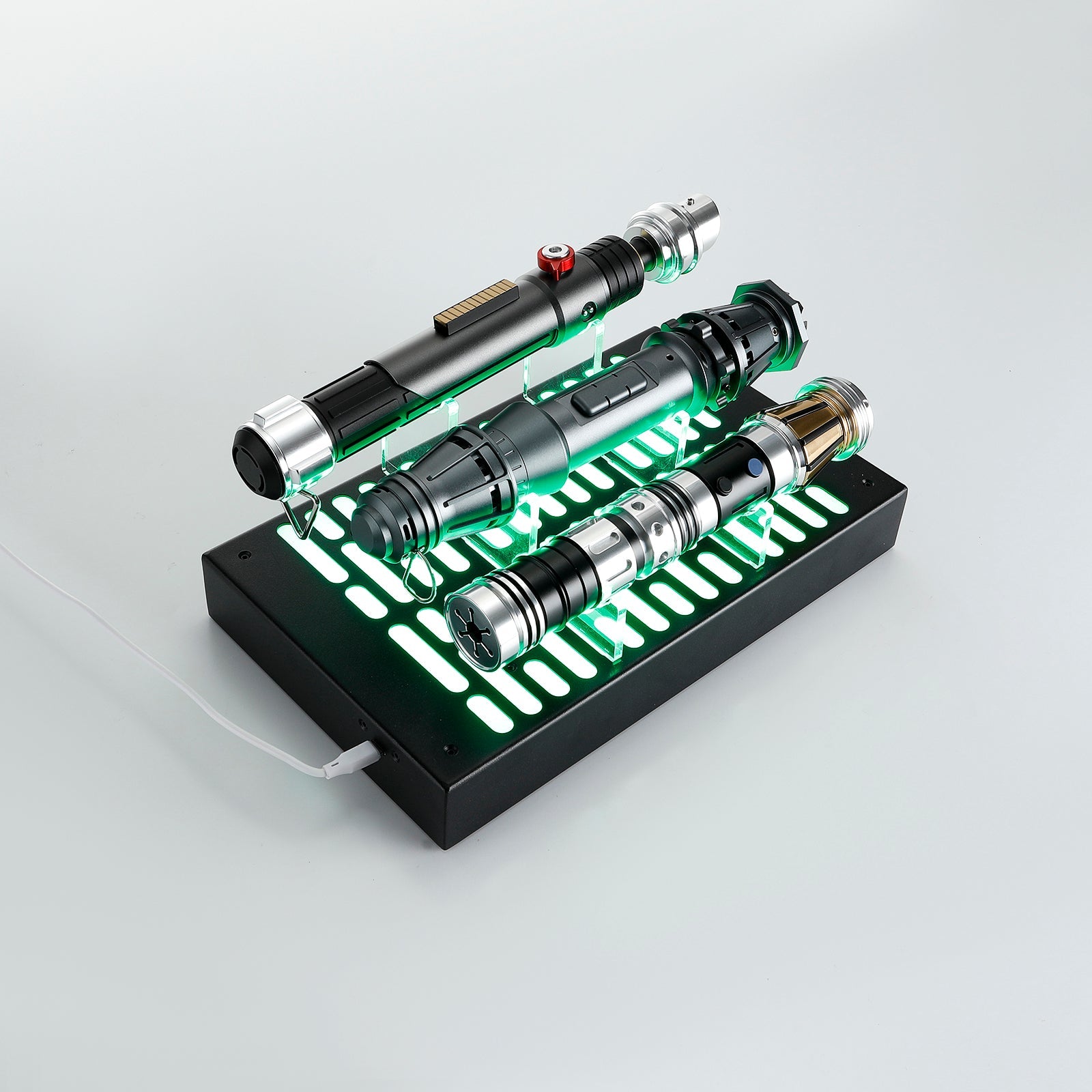 RGB Triple Saber Display Stand - Saber Council